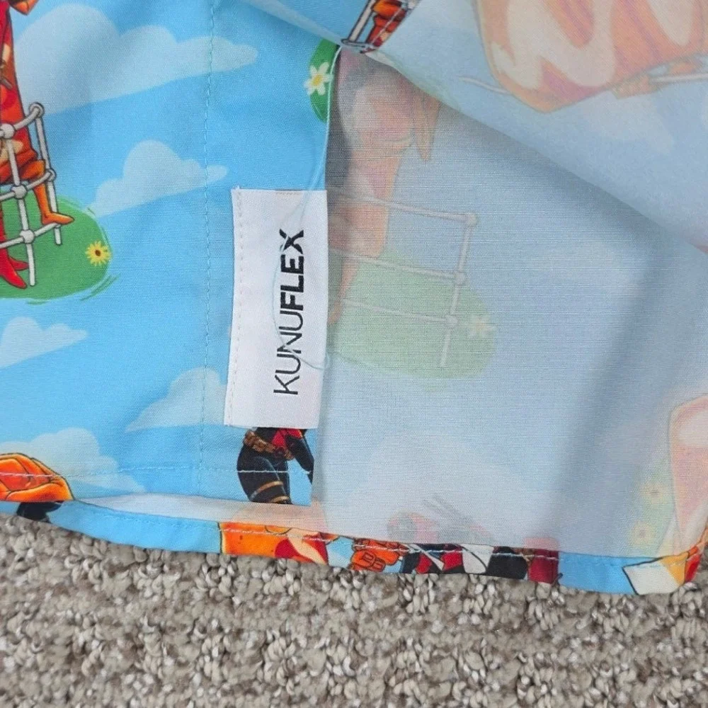 RSVLTS‎ Marvel Deadpool Chimichanga Dreams KUNUFLEX S/S Button Down Shirt Medium